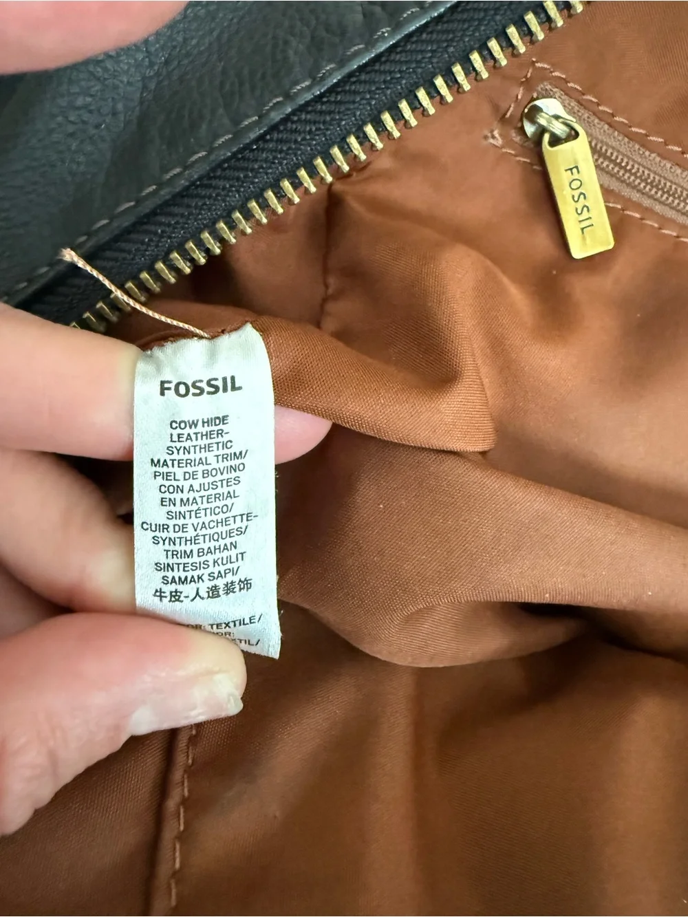 Fossil Small Leather Backpack